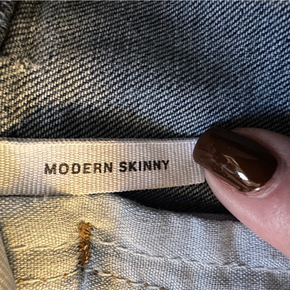 Loft Modern Skinny Slanted Raw Edge Jeans 14 - Picture 6 of 6